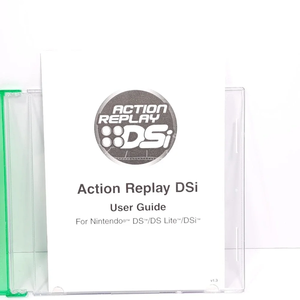 DSi Action Replay Nintendo Software PC Datel DS000114, Disc, Manual.‎